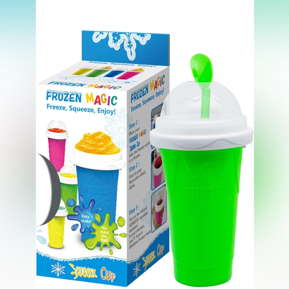 Slushy Maker Cup Slushie Cup Maker Milk Cola Juice Squeeze Magic Quick Freeze‎